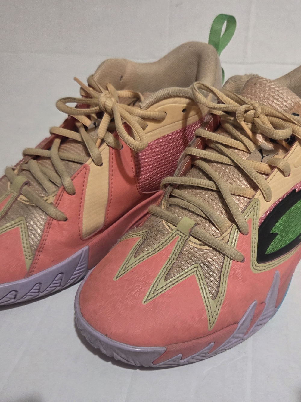 Puma Scoot Zeros Size 7 Georgia Peach Basketball Unisex Athletic Shoes